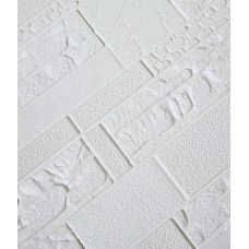 Самоклеющаяся декоративная 3D панель Египет белый 700х700х5 мм