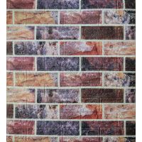 Самоклеющаяся декоративная 3D панель кирпич бархат 700х770х5 мм