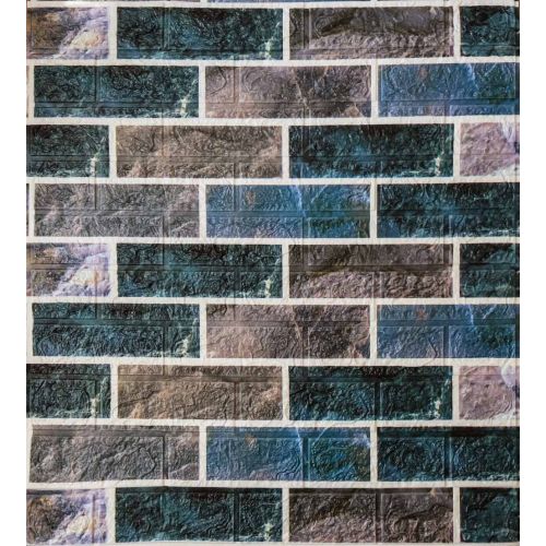 Самоклеющаяся декоративная 3D панель кирпич кашемир 700x770x5 мм