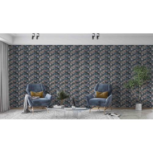 Самоклеющаяся декоративная 3D панель кирпич кашемир 700x770x5 мм