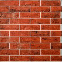 Самоклеющаяся декоративная 3D панель кирпич контраст медь 680х680х4 мм