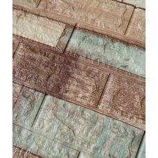 Самоклеющаяся декоративная 3D панель голубой камуфляж 700х770х5 мм