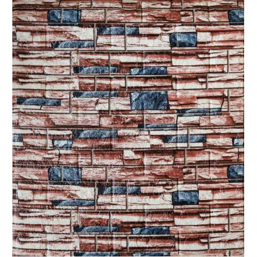 Самоклеющаяся декоративная 3D панель кладка бриз 700x770x5 мм