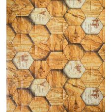 Самоклеющаяся декоративная 3D панель соты 700х770х5 мм