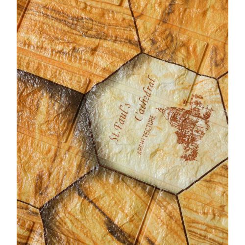 Самоклеющаяся декоративная 3D панель соты 700x770x5 мм