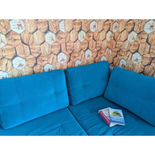 Самоклеющаяся декоративная 3D панель соты 700x770x5 мм