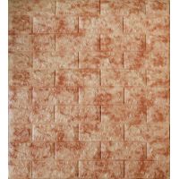 Самоклеющаяся декоративная 3D панель красный мрамор 700х770х5 мм