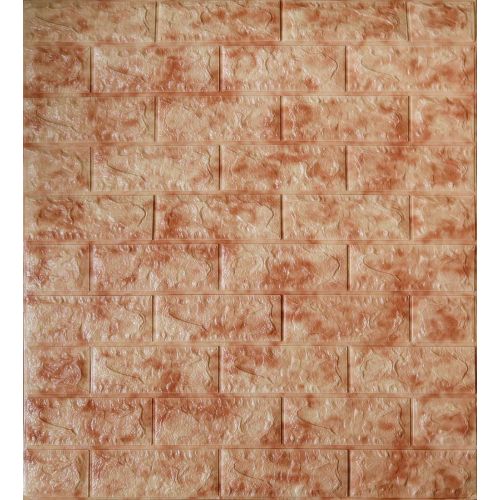 Самоклеющаяся декоративная 3D панель красный мрамор 700x770x5 мм