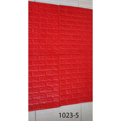 Самоклеющаяся декоративная 3D красный кирпич 700x770x5 мм