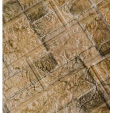 Самоклеющаяся декоративная 3D панель кирпич пустыня 700х770х5 мм