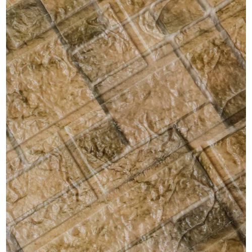 Самоклеющаяся декоративная 3D панель кирпич пустыня 700x770x5 мм