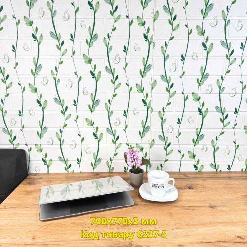 Самоклеющаяся декоративная 3D панель Тропики 700x770x3 мм