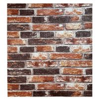 Самоклеющаяся декоративная 3D панель Клинкер 700x770x3 мм