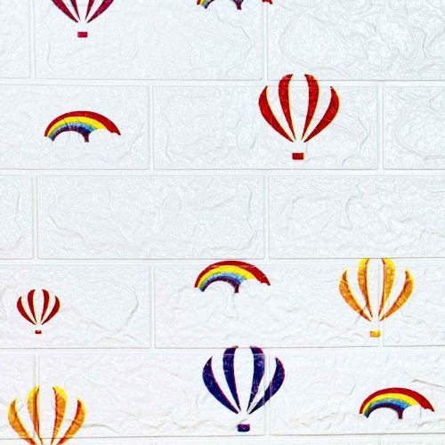 Самоклеющаяся декоративная 3D панель воздушные шары 700x770x3 мм