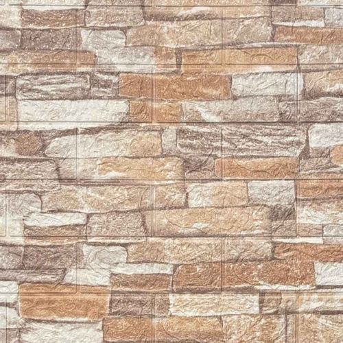 Самоклеющаяся декоративная 3D панель камень Прага 700x770x3 мм