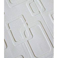 Самоклеющаяся декоративная 3D панель модерн белый 700x700x5 мм