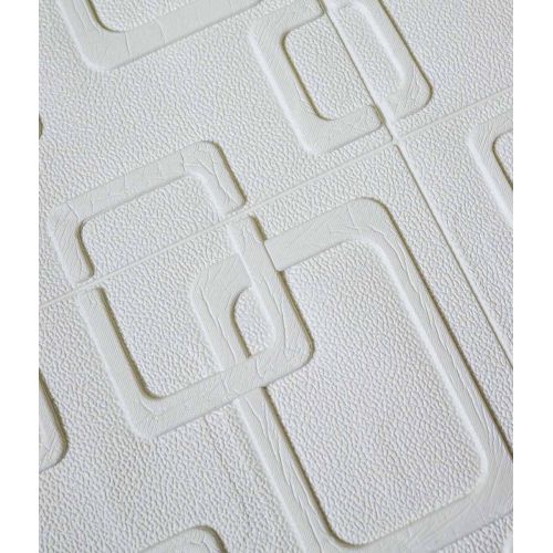 Самоклеющаяся декоративная 3D панель модерн белый 700x700x5 мм