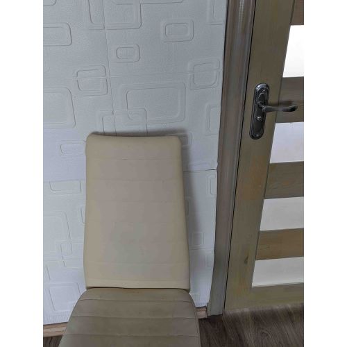 Самоклеющаяся декоративная 3D панель модерн белый 700x700x5 мм