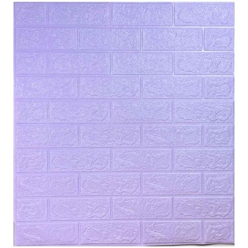 Самоклеющаяся декоративная 3D панель пурпурный кирпич 700x770x3 мм