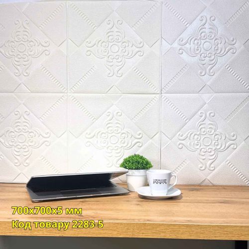 Самоклеющаяся декоративная 3D панель Глазго 700x700x5 мм