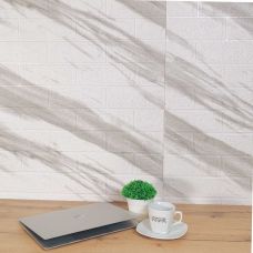 Самоклеющаяся декоративная 3D панель мрамор pira 700x770x3 мм