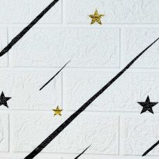 Самоклеющаяся декоративная 3D панель звездопад 700x770x3 мм