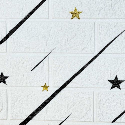 Самоклеющаяся декоративная 3D панель звездопад 700x770x3 мм