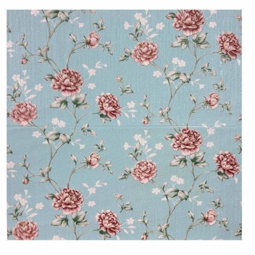 Самоклеющаяся декоративная 3D панель роза голубая 680x680x4 мм