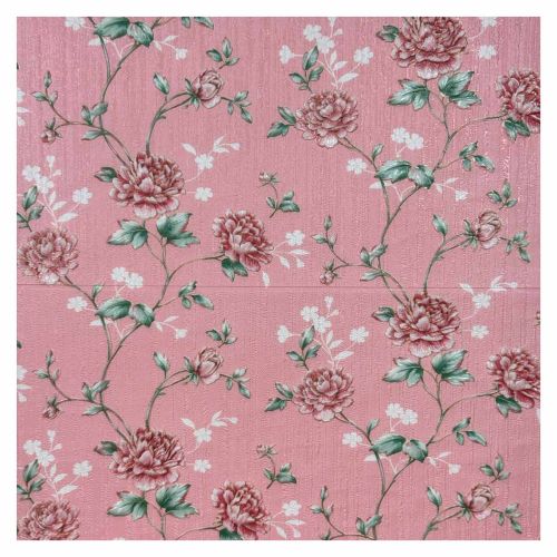 Самоклеющаяся декоративная 3D панель роза розовая 680x680x4 мм