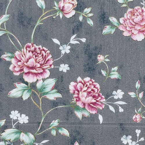 Самоклеющаяся декоративная 3D панель роза серая 680x680x4 мм