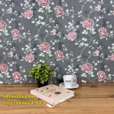 Самоклеющаяся декоративная 3D панель роза серая 680x680x4 мм