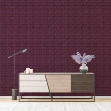 Самоклеющаяся декоративная 3D панель под фиолетовый кирпич 700x770x4 мм