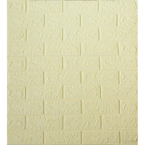 Самоклеющаяся декоративная 3D панель под лимонный кирпич 700x770x4 мм