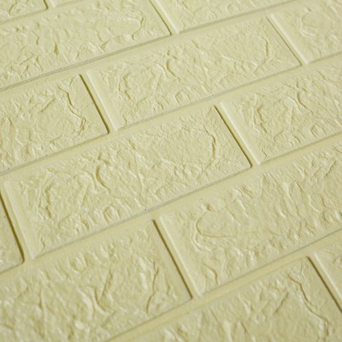 Самоклеющаяся декоративная 3D панель под лимонный кирпич 700x770x4 мм