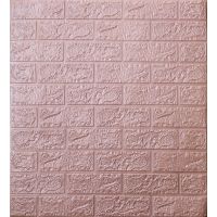 Самоклеющаяся декоративная 3D панель под пурпурный кирпич 700x770x4 мм