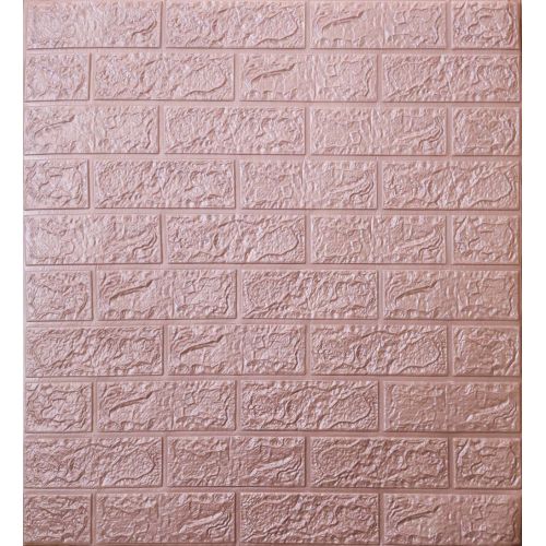 Самоклеющаяся декоративная 3D панель под пурпурный кирпич 700x770x4 мм