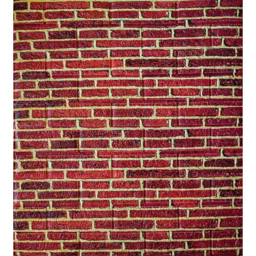 Самоклеющаяся декоративная 3D панель мини кирпич 700x770x5 мм
