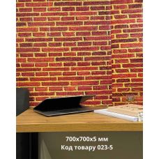 Самоклеющаяся декоративная 3D панель мини кирпич 700x770x5 мм