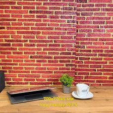 Самоклеющаяся декоративная 3D панель мини кирпич 700x770x5 мм