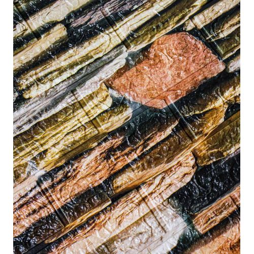 Самоклеющаяся декоративная 3D панель камень 700x770x5 мм