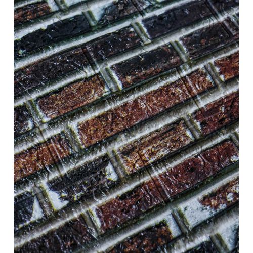 Самоклеющаяся декоративная 3D панель лофт комби 700x770x5 мм