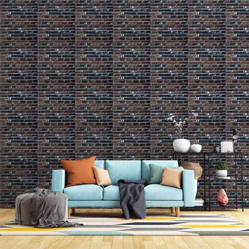 Самоклеющаяся декоративная 3D панель лофт комби 700x770x5 мм