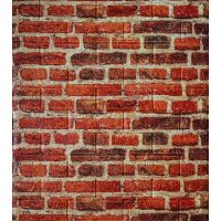 Самоклеющаяся декоративная 3D панель красный кирпич 700x770x5 мм