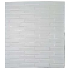Самоклеющаяся декоративная 3D панель кладка белая 700x770x6 мм