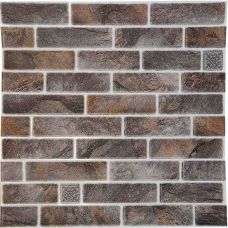 Самоклеющаяся декоративная 3D панель микс серый 690x690x4 мм