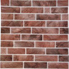 Самоклеющаяся декоративная 3D панель микс красный 690x690x4 мм