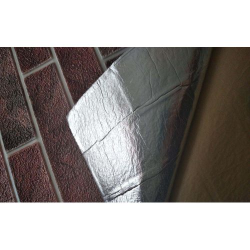 Самоклеющаяся декоративная 3D панель микс красный 690x690x4 мм