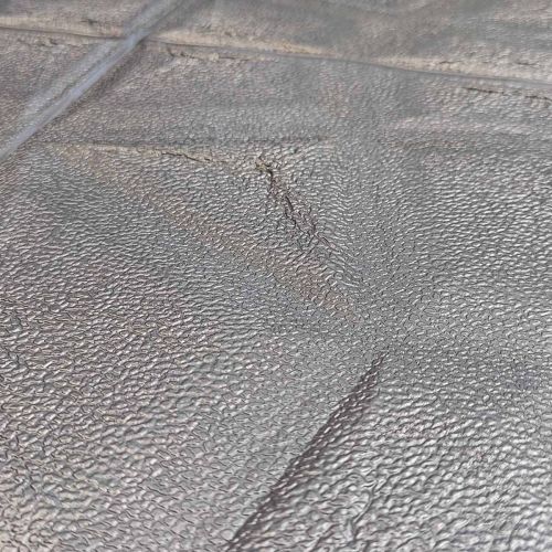 Самоклеющаяся декоративная 3D панель отражение серебряное 700x700x5 мм