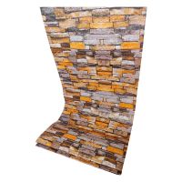 Самоклеющаяся декоративная 3D панель кирпич песчаник 700x3080x3 мм