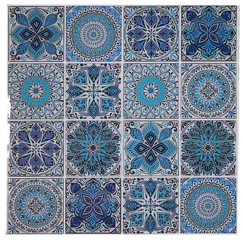 Самоклеящаяся эпоксидная плитка мозаика Вильена 300x300мм